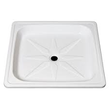 PLATO DUCHA ESMALTADO CHAPA 80 BL.