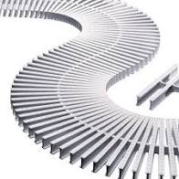 MOD.REJILLA REB.CURVO 245 MM.