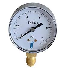 MANOMETRO DE HASTA 10 BAR 1/4 SAL/INF.