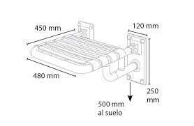 ASIENTO ABATIBLE PARA DUCHA PRESTOBAR 210