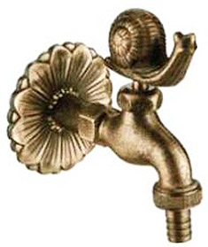 GRIFO JARDIN PATO 3/4 LATON ENVEJECIDO