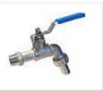 GRIFO ESFERA I-400 DE 1/2-3/4 INOX.